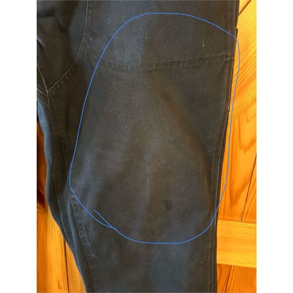 Duluth Trading Men’s Carpenter Jeans Black READ Size 38x32 (5521) - Picture 5 of 10